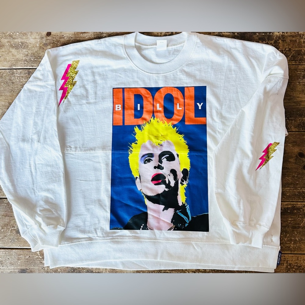 ✨HP✨New Spirit Jersey Billy Idol Sweater/Shirt